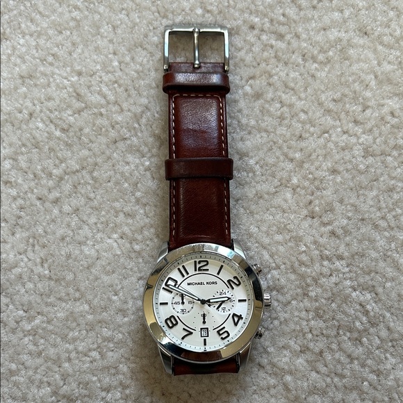 Michael Kors Brown Leather Men's Watch